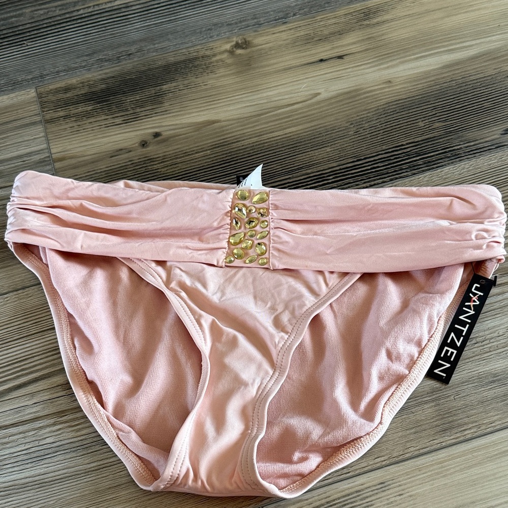 Jantzen Blush Swim Bottoms with Gold Detail